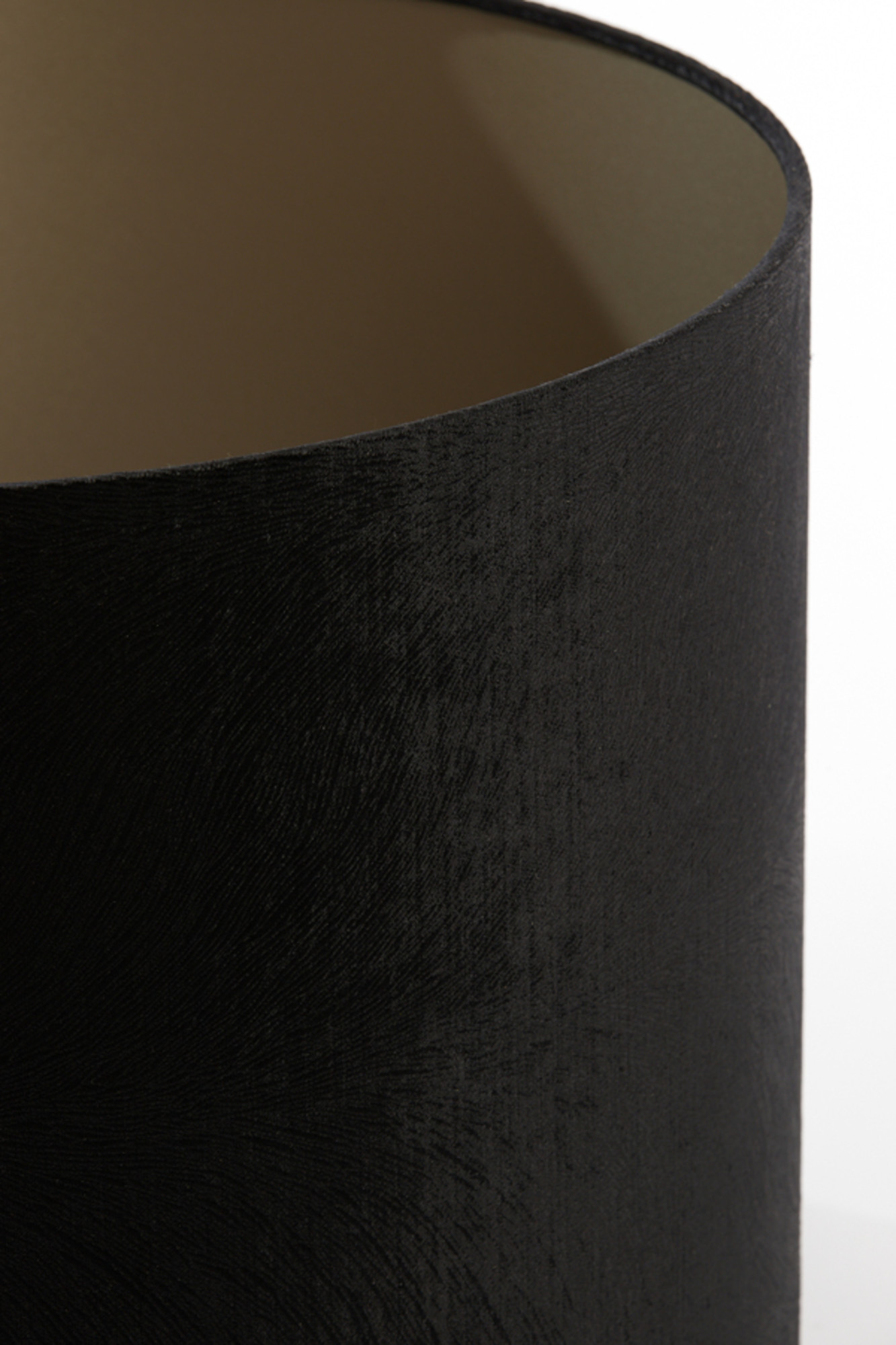 Schwarzer zylinderförmiger Lampenschirm für Atmosphäre Light & Living Lubis – Bild 6