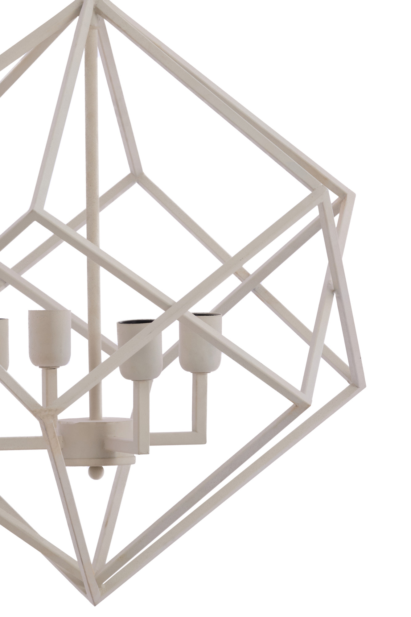 Weiße geometrische Design-Hängelampe Light & Living Drizella – Bild 3