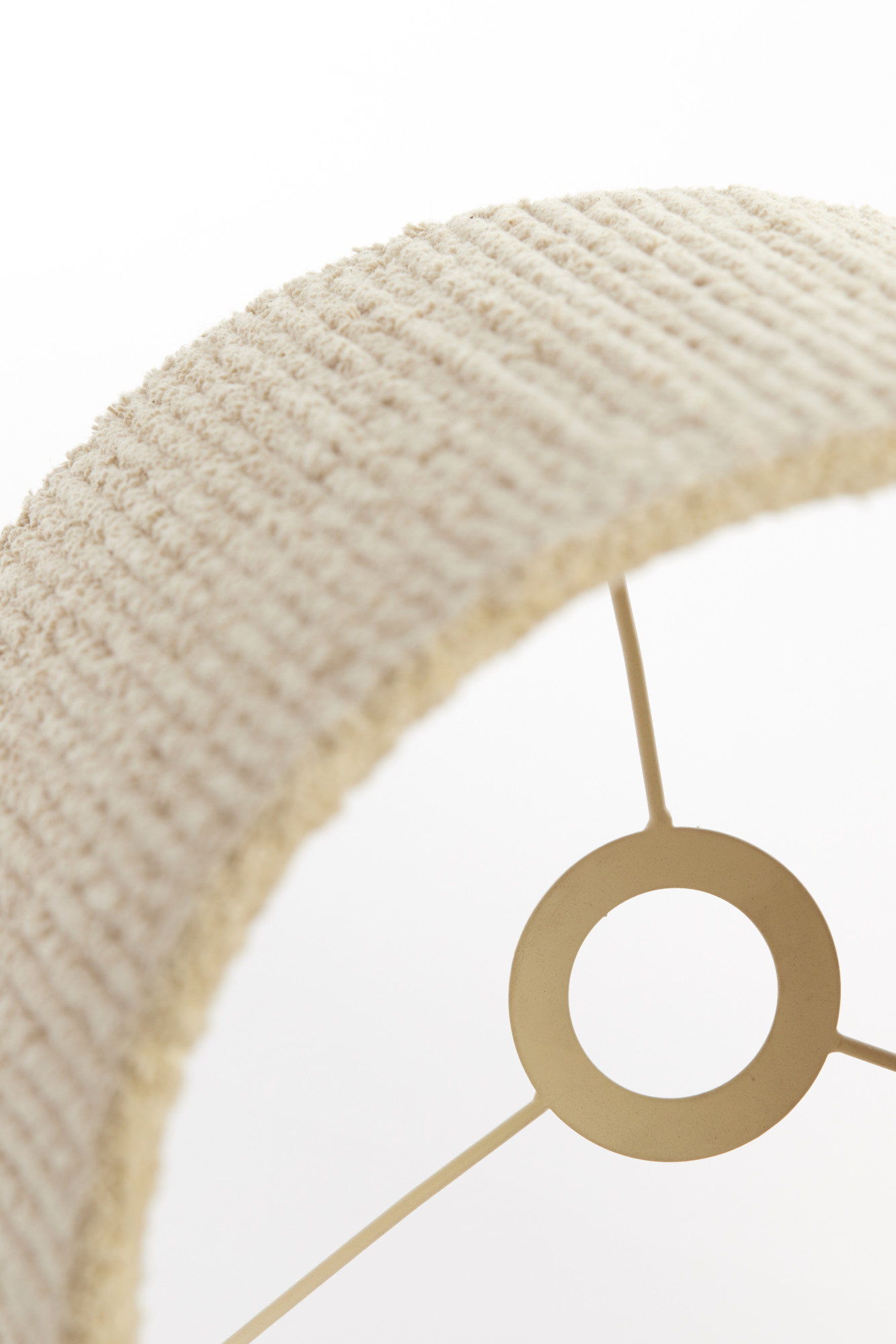 Rippige Stoffenlampenschirm beige Light & Living Medana – Bild 7