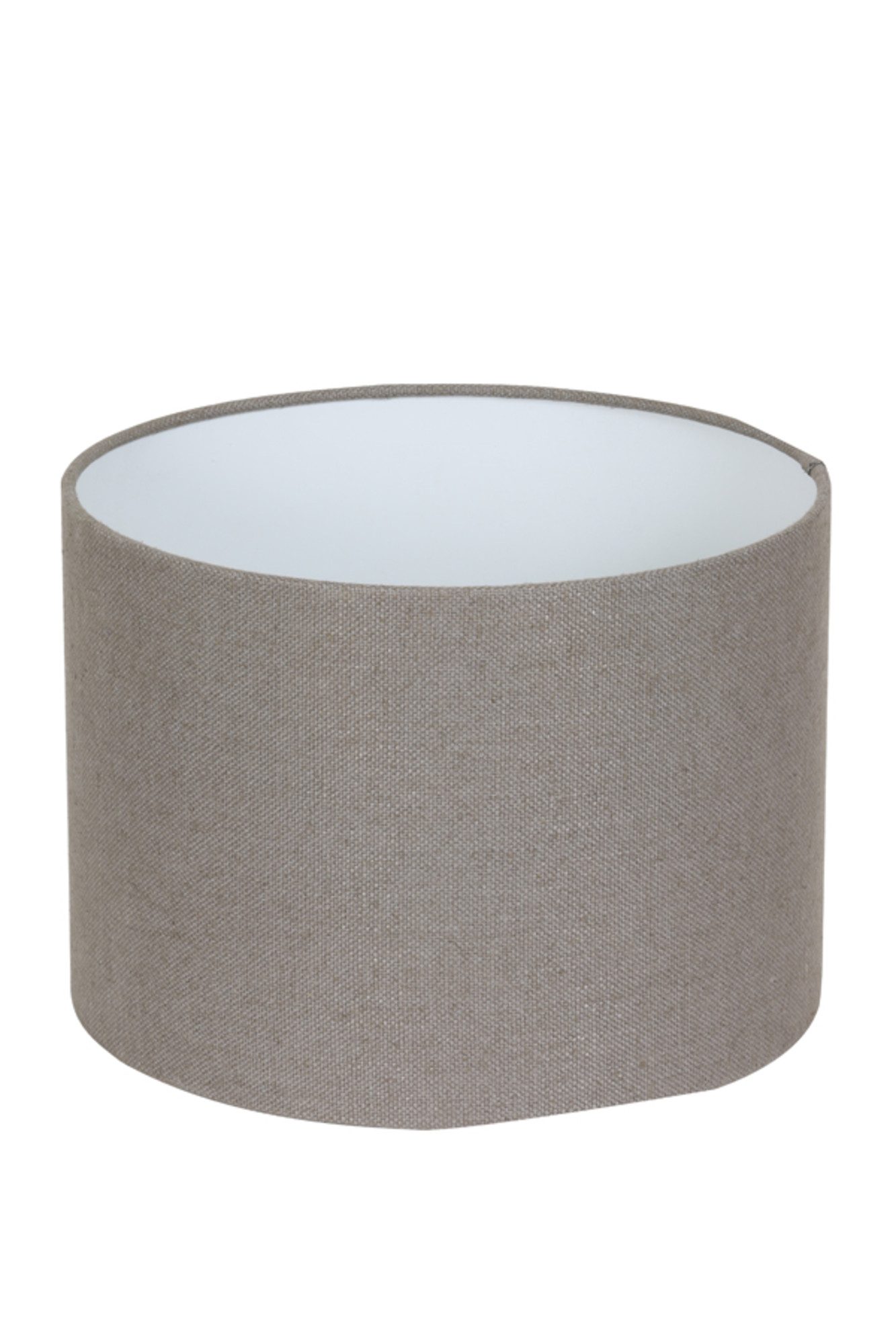 Zylindrischer Lampenschirm aus taubefarbenem Stoff Light & Living Livigno – Bild 5