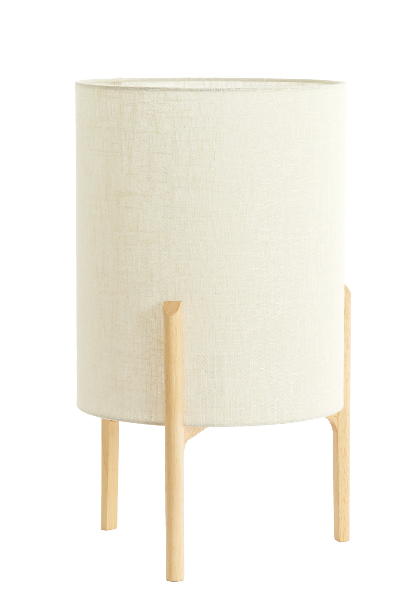 Zylindrische Tischlampe in beige Stoffausführung Light & Living Litto – Bild 3