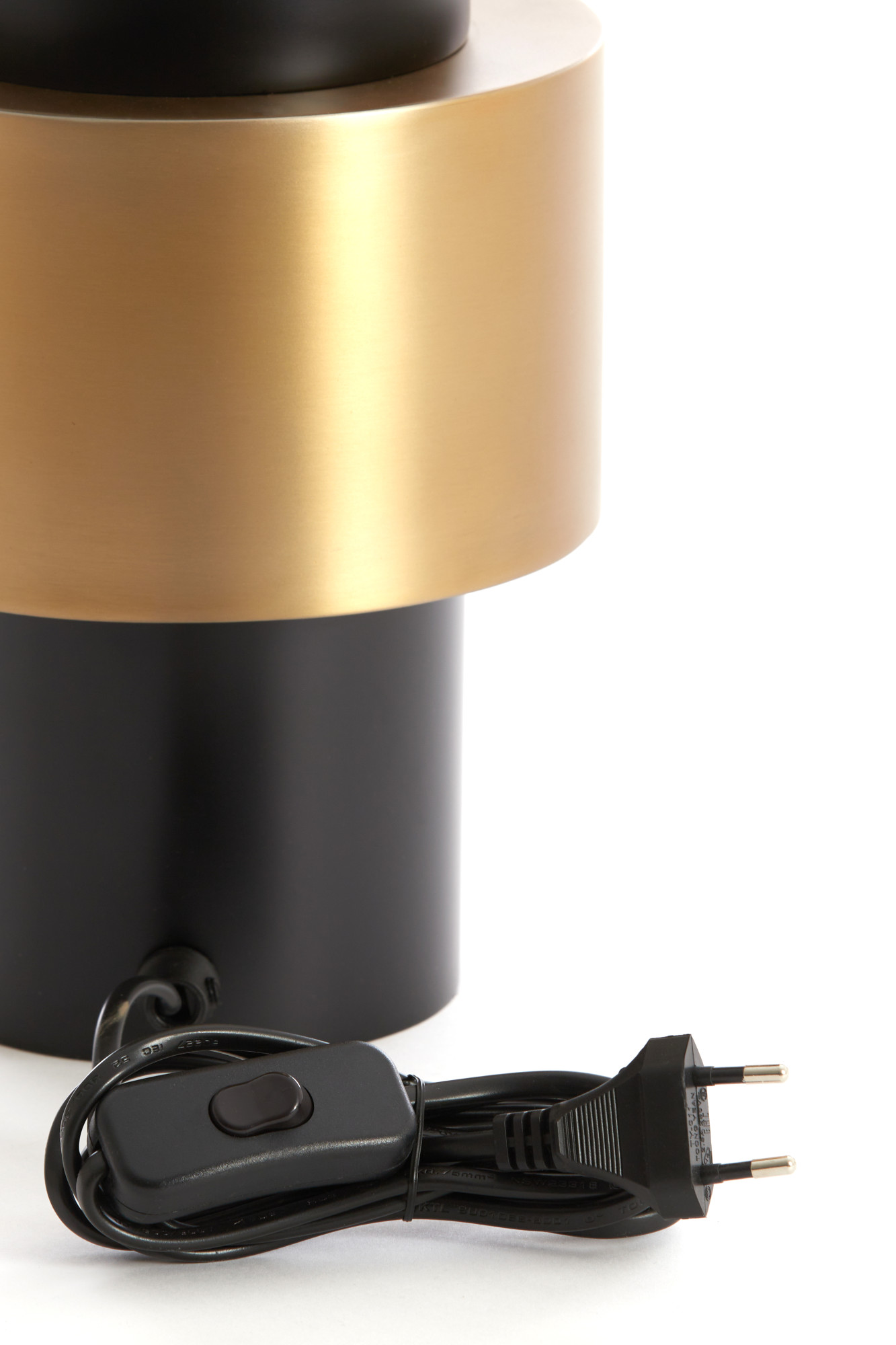Moderne Tischlampe Gold-Schwarz Light & Living Nino – Bild 6