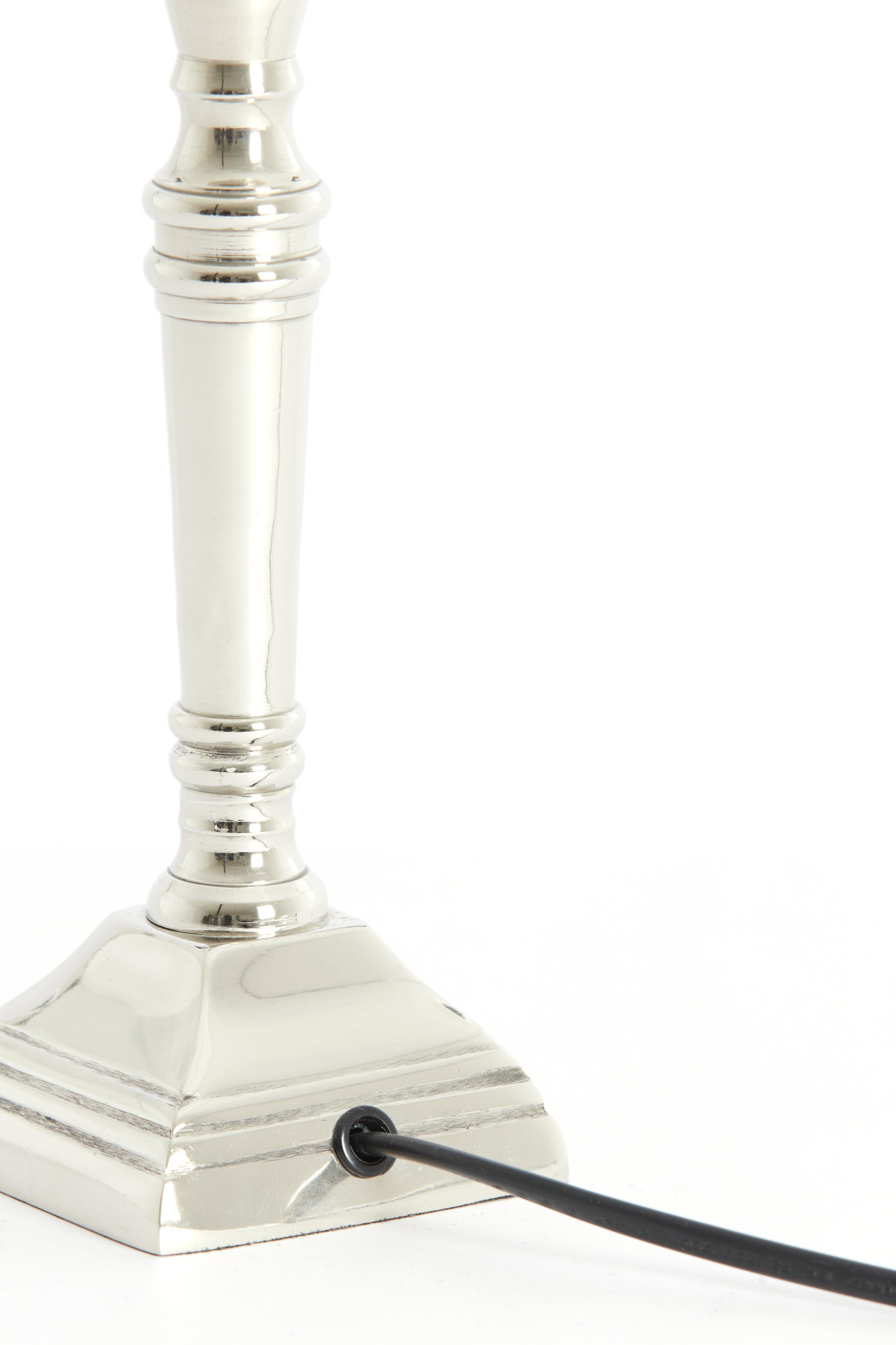 Silberner Lampenfuß klassisches Design Light & Living Delhi – Bild 5