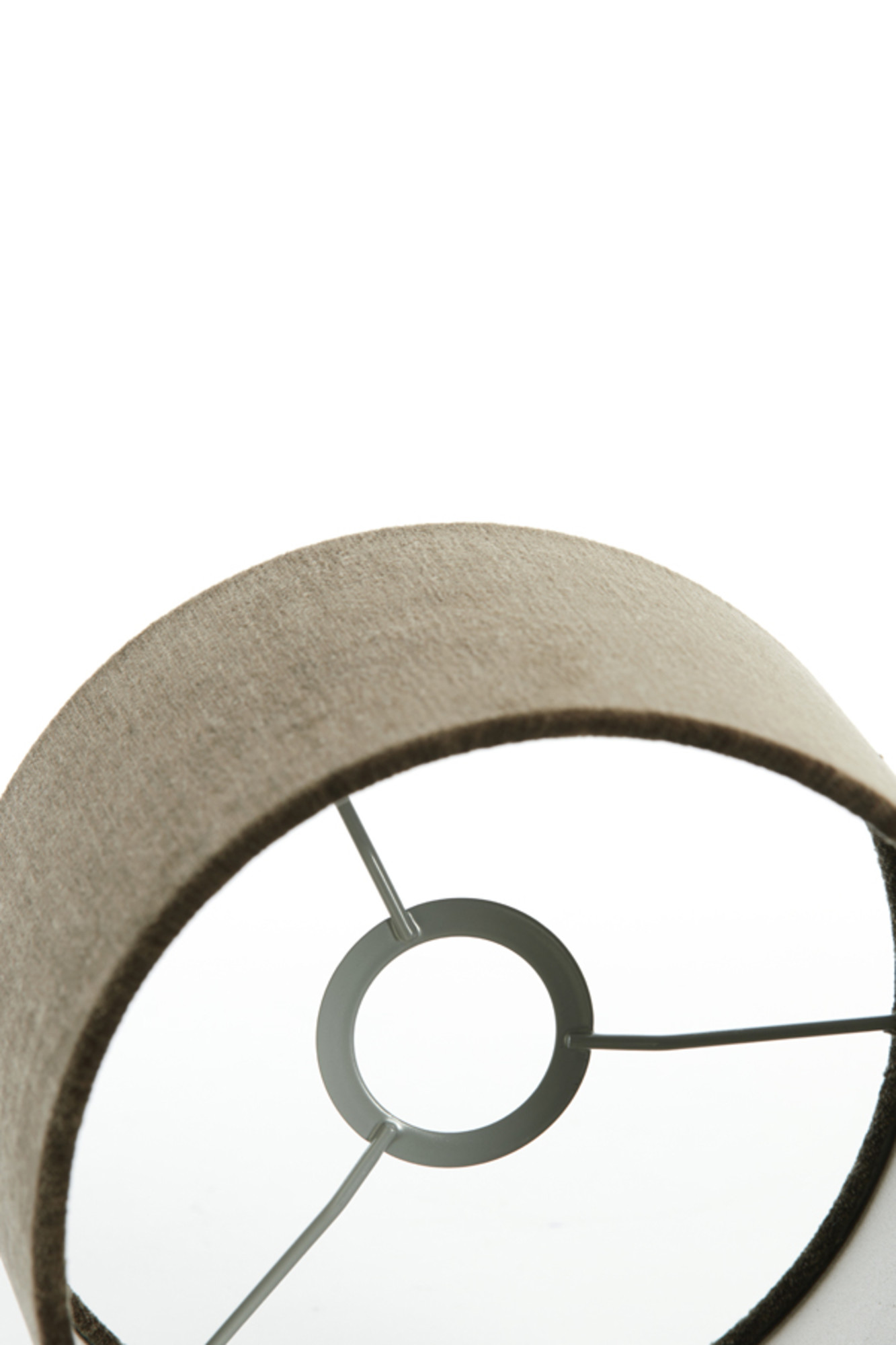 Zylindrische braune Samtlampe Light & Living Bayou – Bild 3