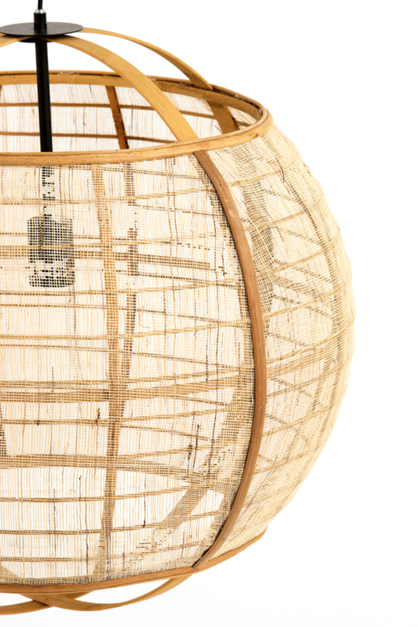 Rattan-Hängelampe im natürlichen Design Light & Living Reeva – Bild 4