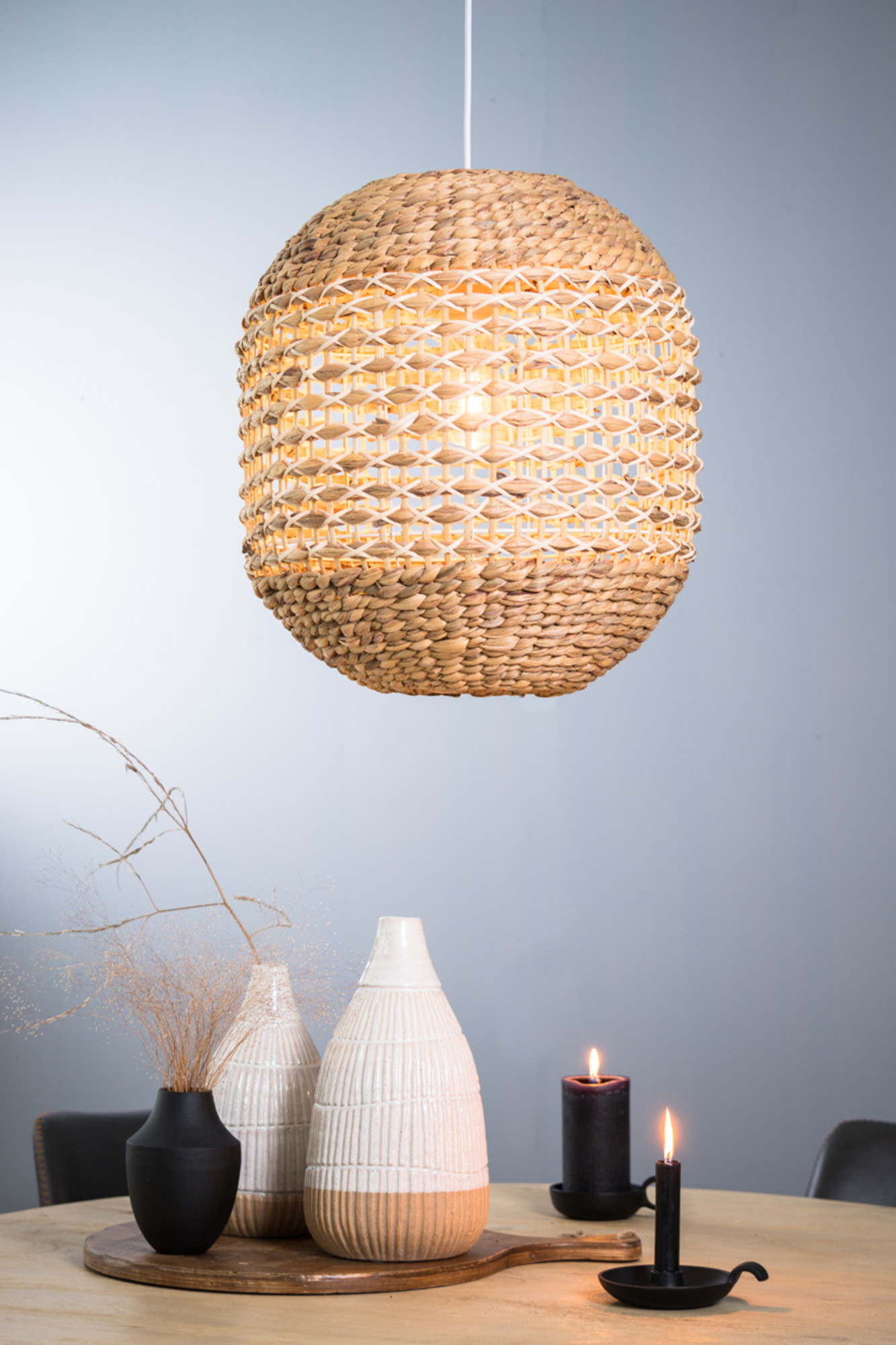 Rattan-Hängelampe in Naturausführung Light & Living Tripoli – Bild 4