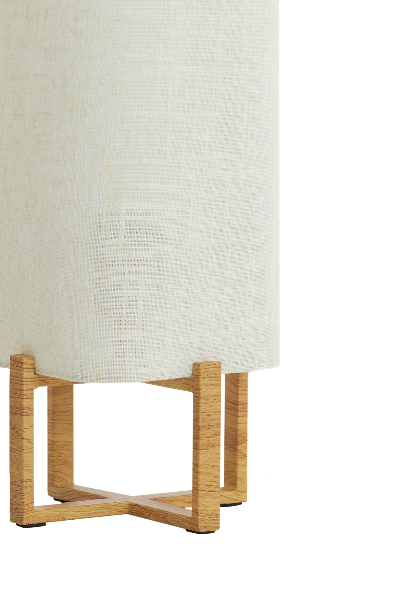 Rechteckige Tischlampe aus weißem Stoff Light & Living Wyn – Bild 5