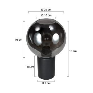 schwarzekugel-tischlampeausrauchglassteinhauerbloeba-ø20-7