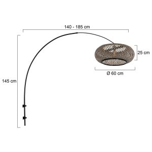 wandbogenlampeschwarzmitrundembambusschirmsteinhauersparkledlight-7
