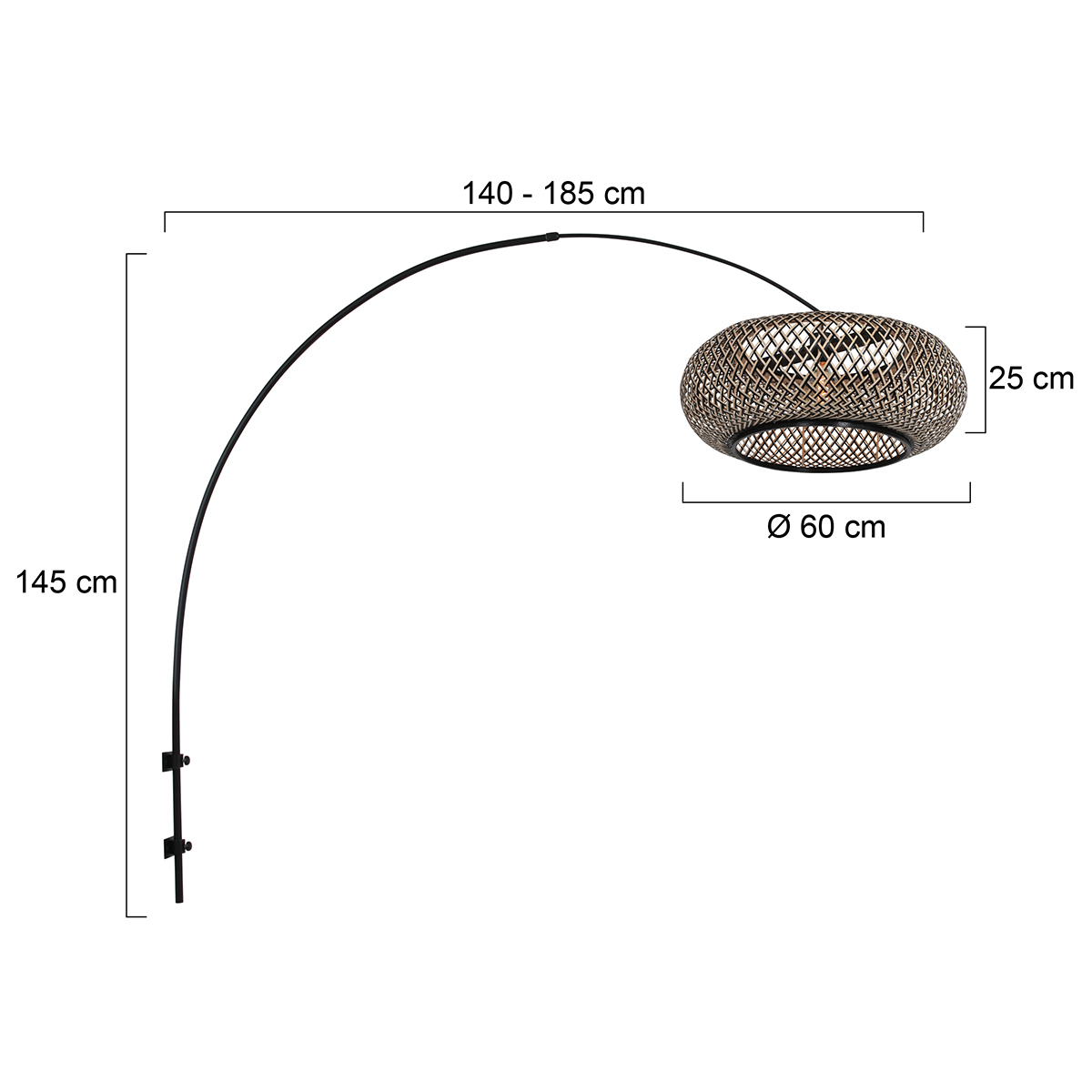 wandbogenlampeschwarzmitrundembambusschirmsteinhauersparkledlight-7
