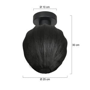 schwarzdeckenleuchtemittextilschirmsteinhauerbloeba-ø25-7