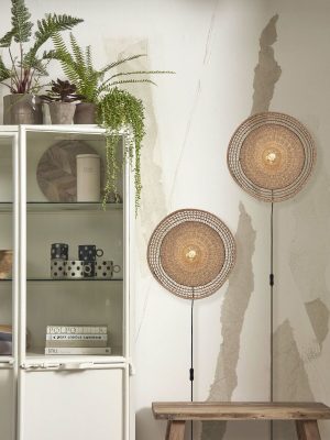 good&mojo-wandleuchte-pantanal-schwarz-metallseegras-ø45cm-e27-pantanal/w45/b-05