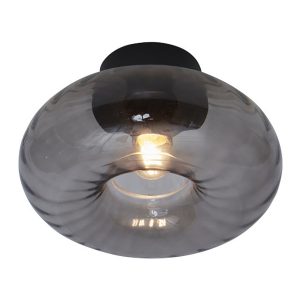 it'saboutromi-deckenleuchte-brussels-schwarz-glasrauchglas-ø27cm-e27-brussels/c27/b-1