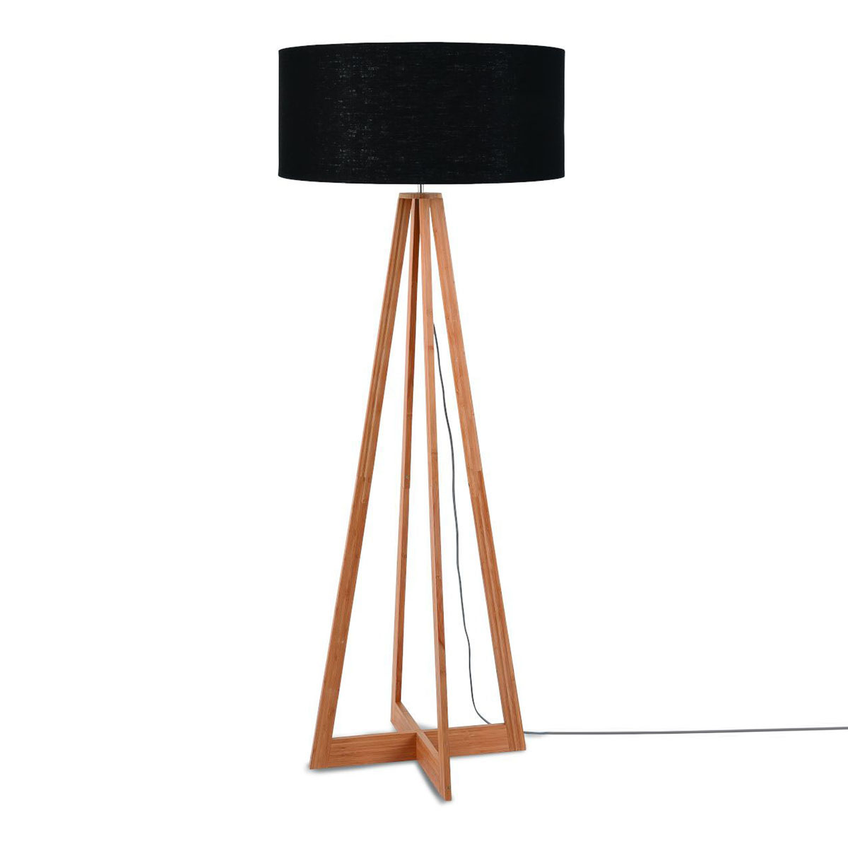 good&mojo-stehlampe-everest-schwarz-bambusleinen-ø60cm-e27-everest/f/6030/b-1