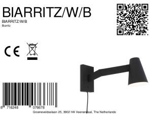 it'saboutromi-wandleuchte-biarritz-schwarz-metall-bettlampe-e14-biarritz/w/b-8a