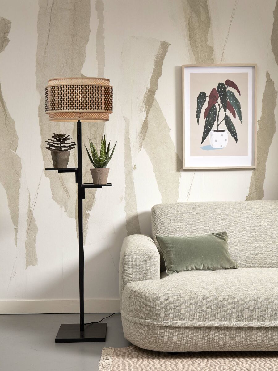 good&mojo-stehlampe-bhutan-natürlich/schwarz-bambus-ø40cm-e27-bhutan/f/fl/b/4025/bn-02