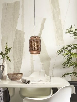 good&mojo-hängeleuchte-bhutan-natürlich/schwarz-bambusmetall-ø18cm-e27-bhutan/h/1825/bn-02