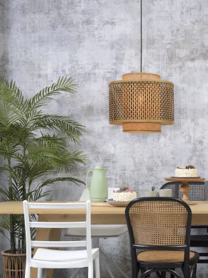 good&mojo-hängeleuchte-bhutan-natürlich/schwarz-bambus-ø40cm-e27-bhutan/h/4034/bn-02