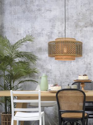 good&mojo-hängeleuchte-bhutan-natürlich/schwarz-bambus-ø50cm-e27-bhutan/h/5030/bn-02