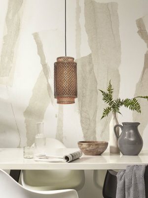 good&mojo-hängeleuchte-bhutan-natürlich/schwarz-bambusmetall-ø18cm-e27-bhutan/h/1835/bn-02