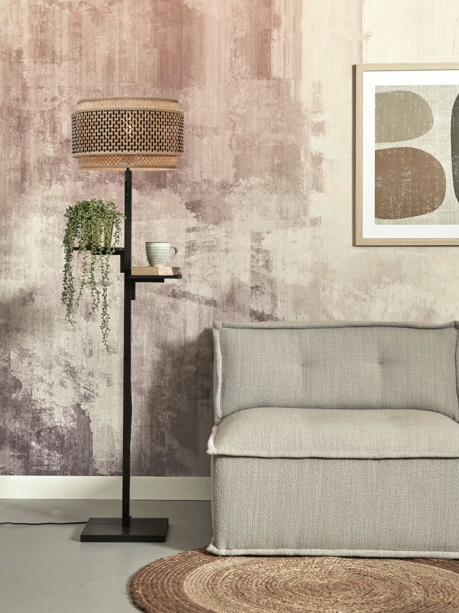 good&mojo-stehlampe-bhutan-natürlich/schwarz-bambus-ø40cm-e27-bhutan/f/fl/b/4025/bn-03