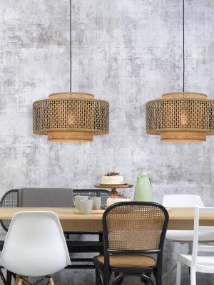 good&mojo-hängeleuchte-bhutan-natürlich/schwarz-bambus-ø50cm-e27-bhutan/h/5030/bn-03