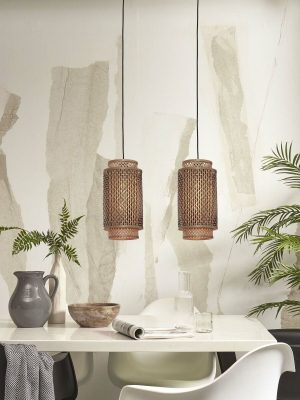 good&mojo-hängeleuchte-bhutan-natürlich/schwarz-bambusmetall-ø18cm-e27-bhutan/h/1835/bn-03