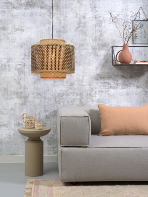 good&mojo-hängeleuchte-bhutan-natürlich/schwarz-bambus-ø40cm-e27-bhutan/h/4034/bn-04