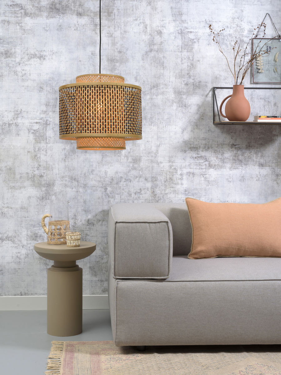 good&mojo-hängeleuchte-bhutan-natürlich/schwarz-bambus-ø40cm-e27-bhutan/h/4034/bn-04