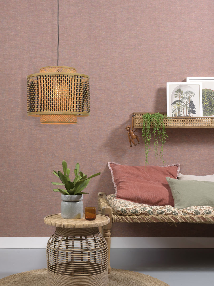 good&mojo-hängeleuchte-bhutan-natürlich/schwarz-bambus-ø40cm-e27-bhutan/h/4034/bn-05