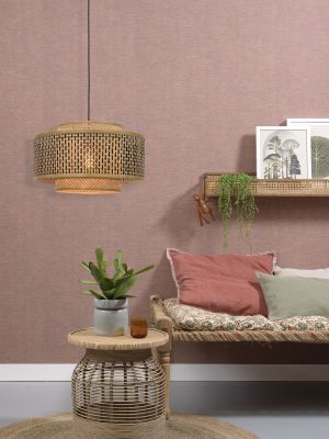 good&mojo-hängeleuchte-bhutan-natürlich/schwarz-bambus-ø50cm-e27-bhutan/h/5030/bn-05