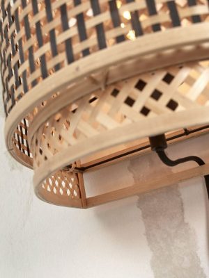 good&mojo-wandleuchte-bhutan-natürlich/schwarz-bambus-e27-bhutan/w24/bn-05