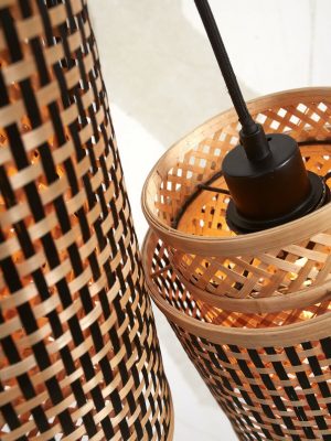 good&mojo-hängeleuchte-bhutan-natürlich/schwarz-bambusmetall-ø18cm-e27-bhutan/h2/bn-07