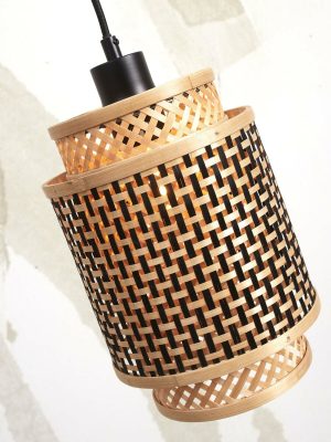 good&mojo-hängeleuchte-bhutan-natürlich/schwarz-bambusmetall-ø18cm-e27-bhutan/h/1825/bn-10