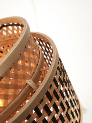 good&mojo-hängeleuchte-bhutan-natürlich/schwarz-bambusmetall-ø25cm-e27-bhutan/h/2520/bn-12