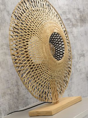 good&mojo-tischlampe-kalimantan-natürlich/schwarz-bambus-ø60cm-e14-kalimantan/t/n/6015/bn-14