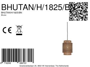 good&mojo-hängeleuchte-bhutan-natürlich/schwarz-bambusmetall-ø18cm-e27-bhutan/h/1825/bn-8a