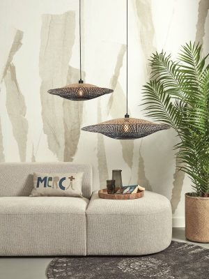 good&mojo-hängeleuchte-kalimantan-natürlich/schwarz-bambusmetall-ø87cm-e27-kalimantan/h20/bnr-07