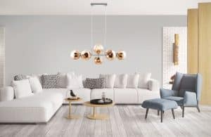 elegantedeckenleuchteausmattemnickelmitamberglaspilar-1