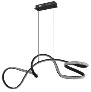 elegantependelleuchteausmattschwarzemmetallswirl-1