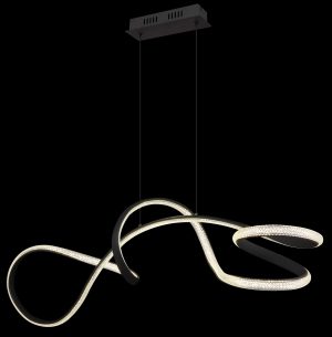 elegantependelleuchteausmattschwarzemmetallswirl-1