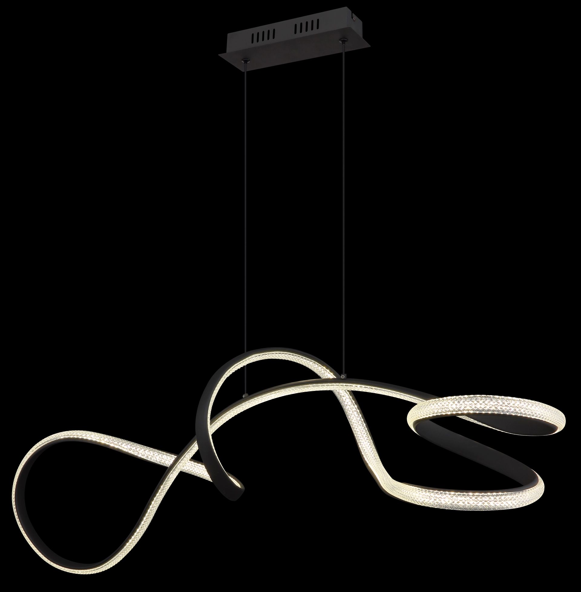 elegantependelleuchteausmattschwarzemmetallswirl-1