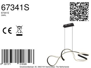 elegantependelleuchteausmattschwarzemmetallswirl-8a