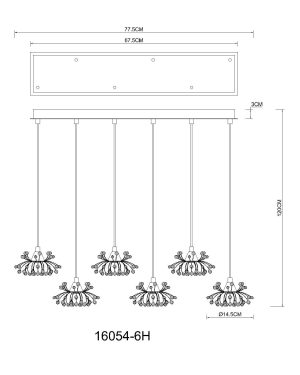 globo-hängeleuchte-fiore-bernstein-glas-großeesstischlampe-g9-16054-6h-1
