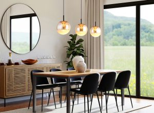 globo-hängeleuchte-severin-bernstein-glas-großeesstischlampe-led-16057-3h-1