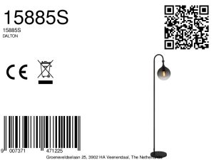 globo-tischlampe-dalton-schwarz-glas-buntglaslampe-e27-15885s-8a