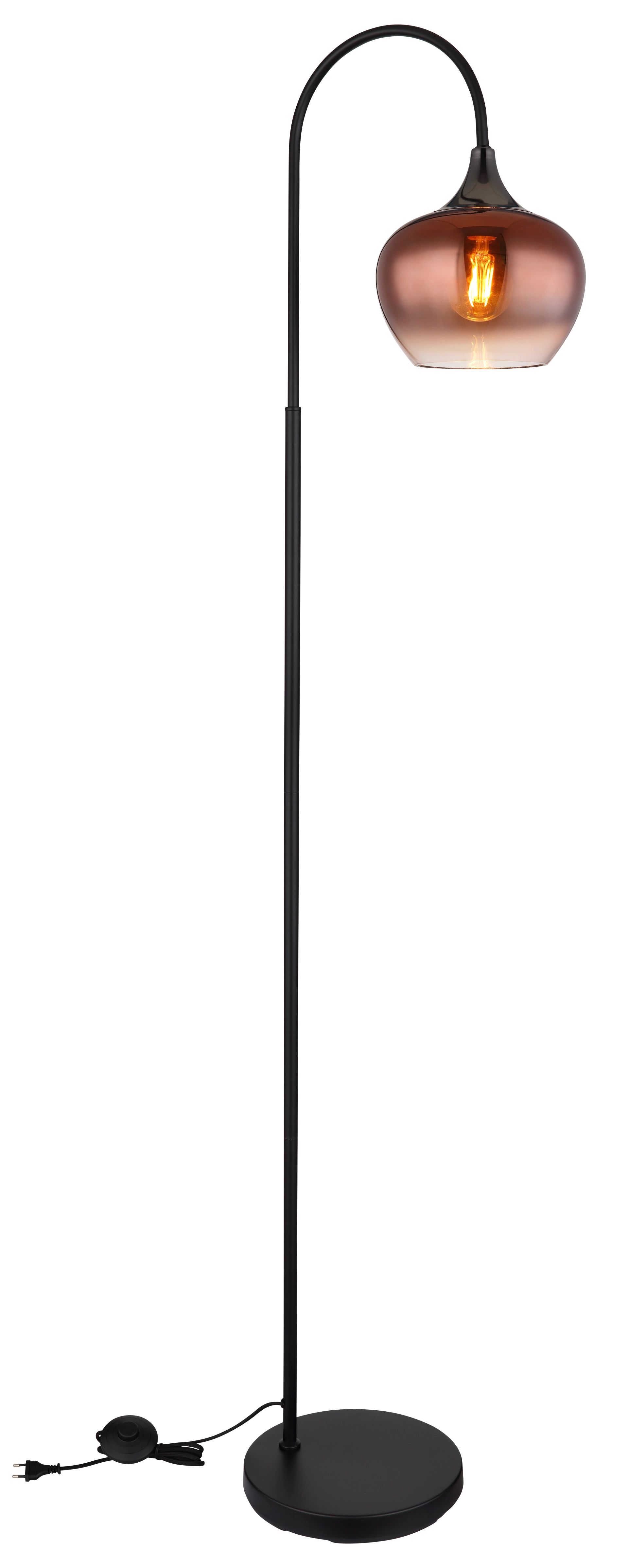 Elegante Stehlampe mit kupferfarbener Lampenschirm Maxy