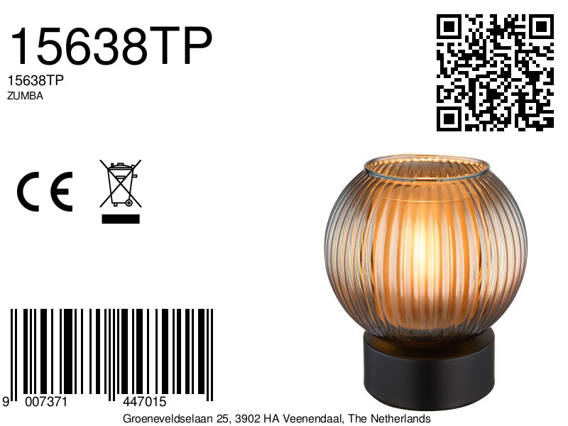 globo-tischlampe-zumba-schwarz-glas-ø15cm-e27-15638tp-8a