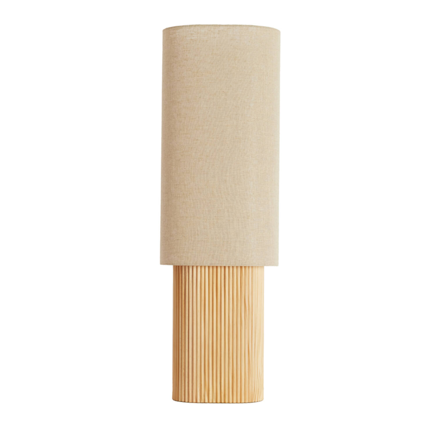 Tischlampe aus Holz mit Leinenschirm natürliche Wärme Light & Living ...