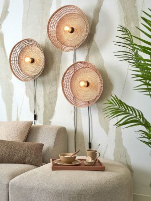 good&mojo-wandleuchte-pantanal-rot-metallseegras-ø45cm-e27-pantanal/w45/r-03